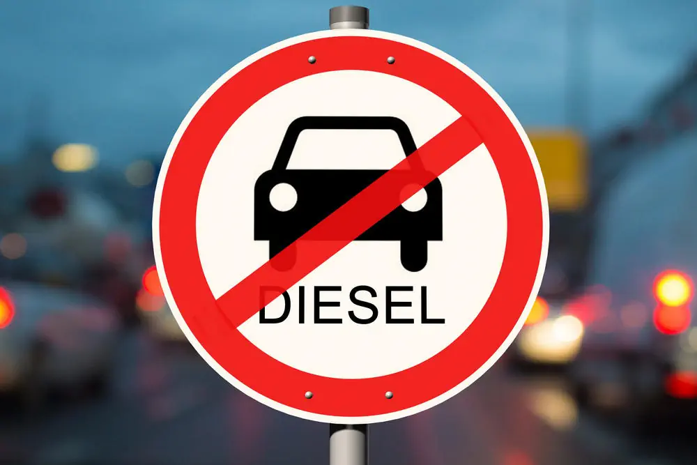 Straßenschild Dieselfahrverbot