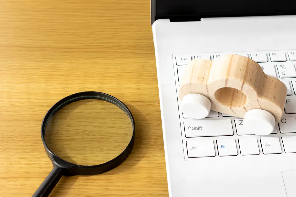 Konzept Marktwert Ermittlung eines Autos